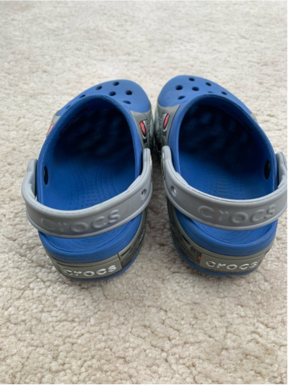 Crocs Toddler Size 9 Robo Shark Slip On Clog Sandals - Picture 4 of 7